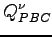 $\displaystyle Q^\nu_{PBC}$