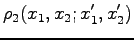 $\displaystyle \rho_2(x_1,x_2;x'_1,x'_2)$